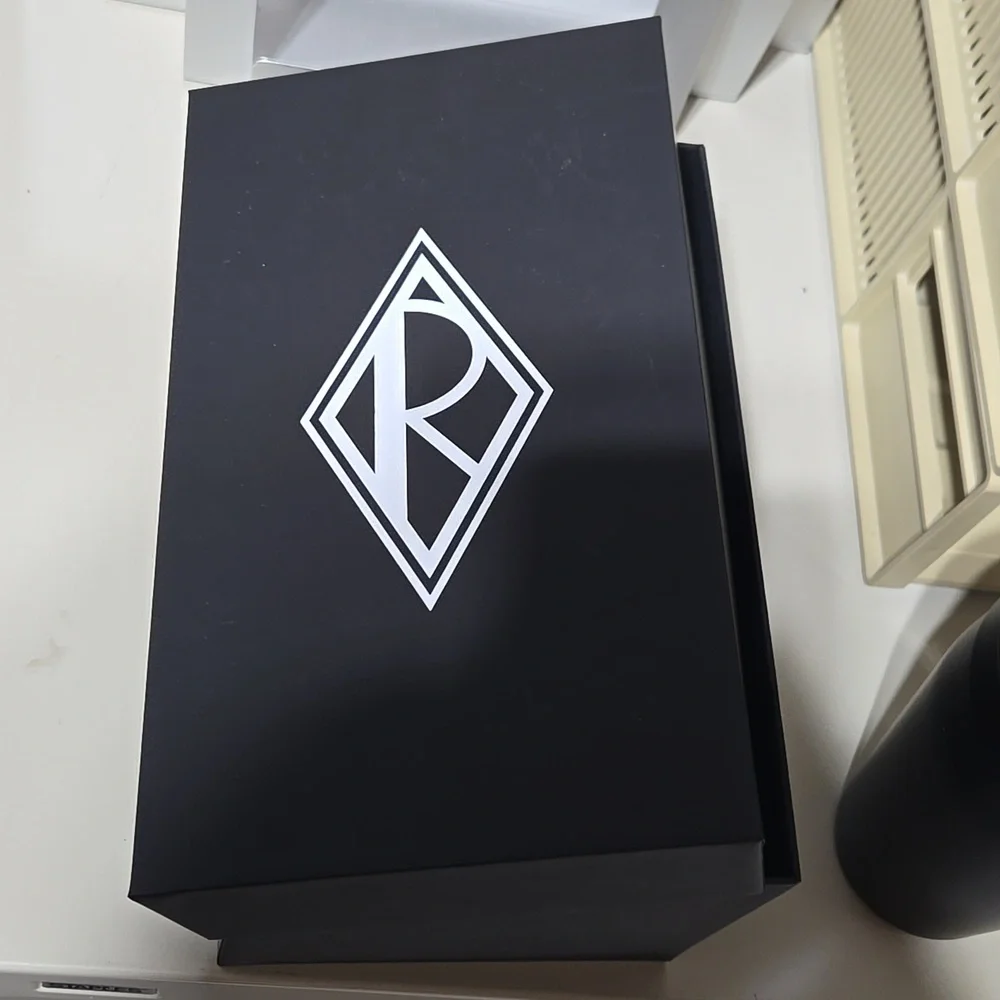 Ralph Lauren cocktail martini shaker NEW in box black monogram